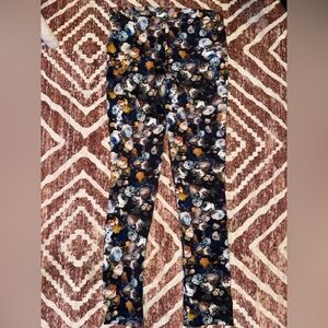 Zara Multicoloured Floral Skinny Trousers